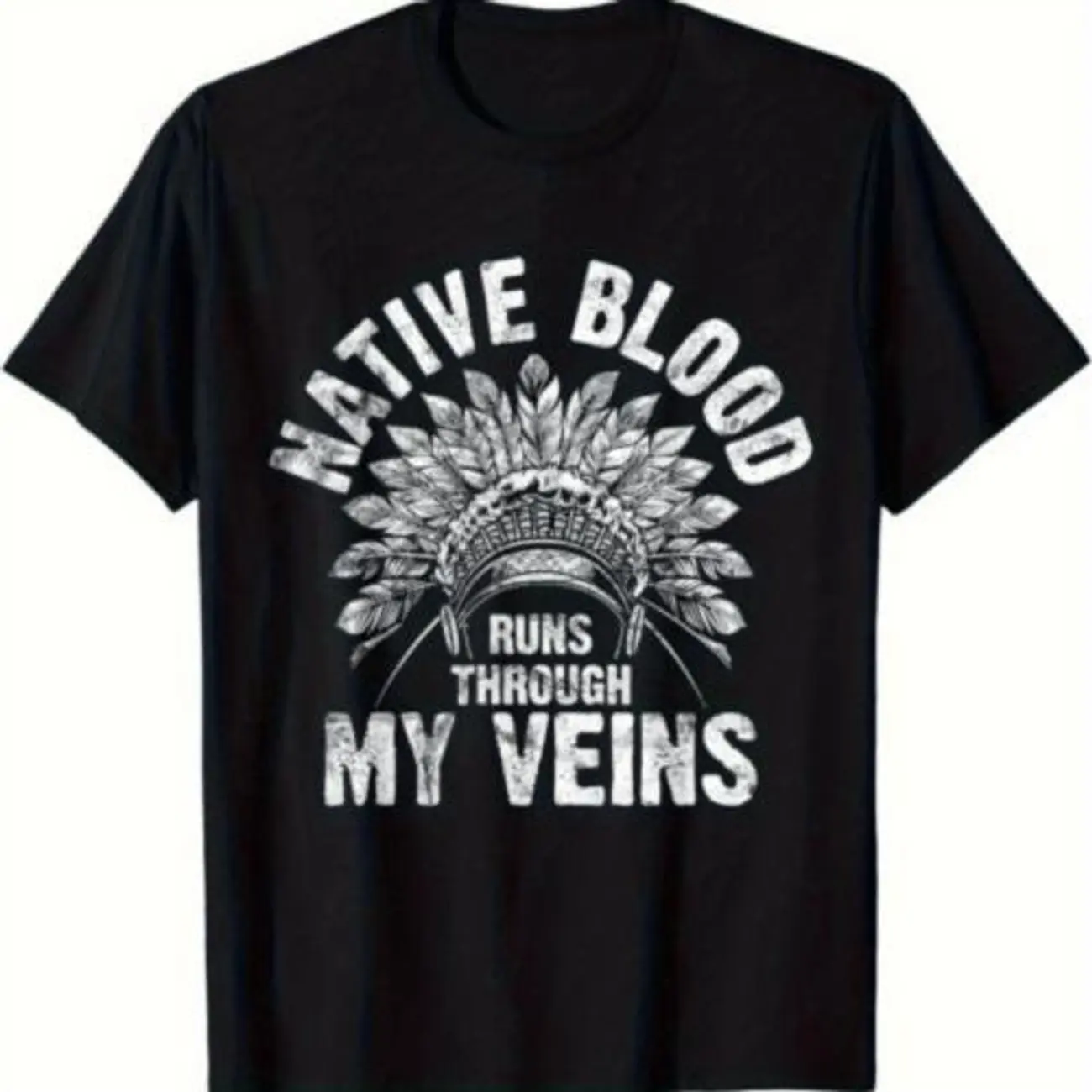 Limited Edition Native American Blood Pride T-Shirt native american Casual Cotton graphic tees women