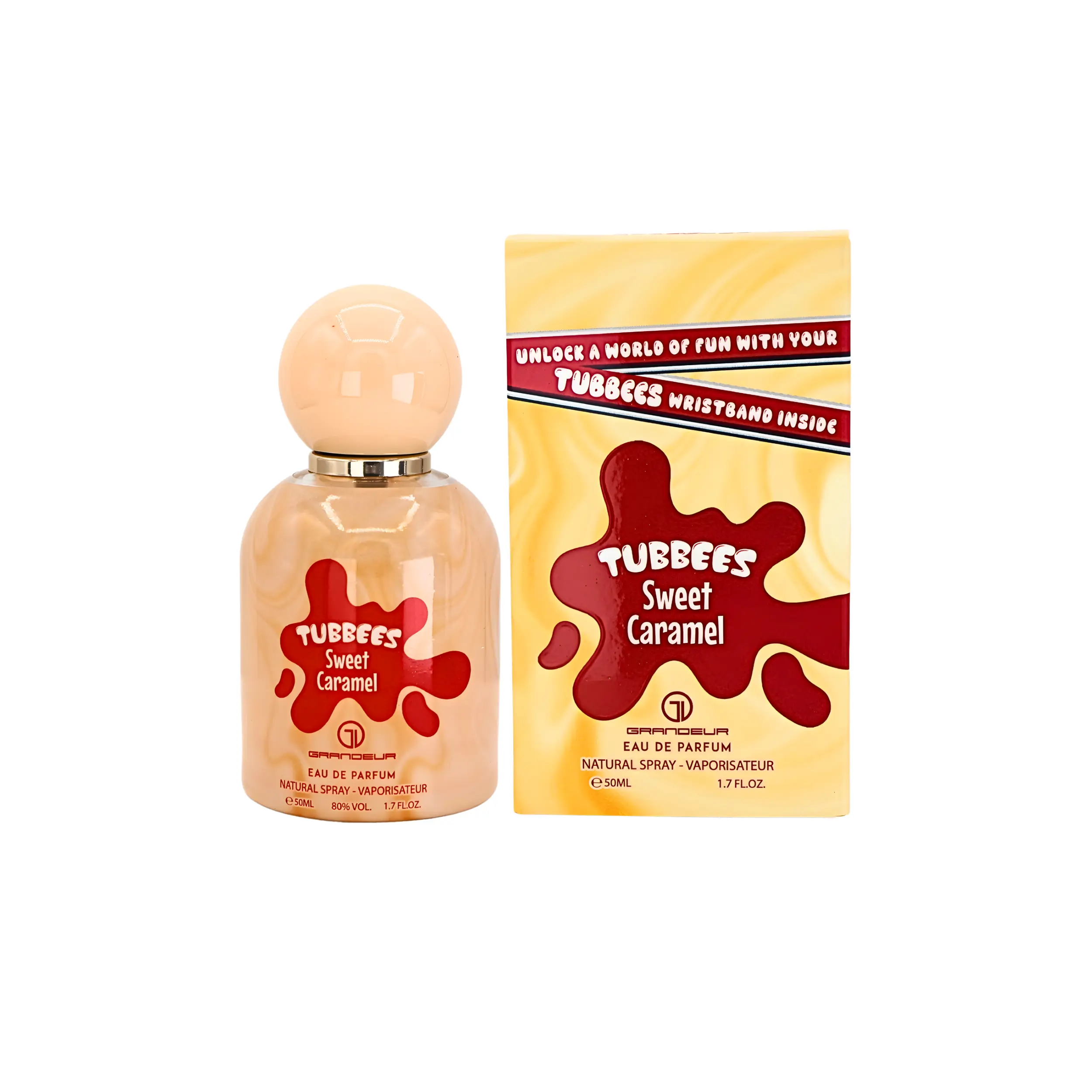 Grandeur Tubbees Sweet Caramel Unisex Fragrance - Single Item, 50ml (1.7fl.oz)