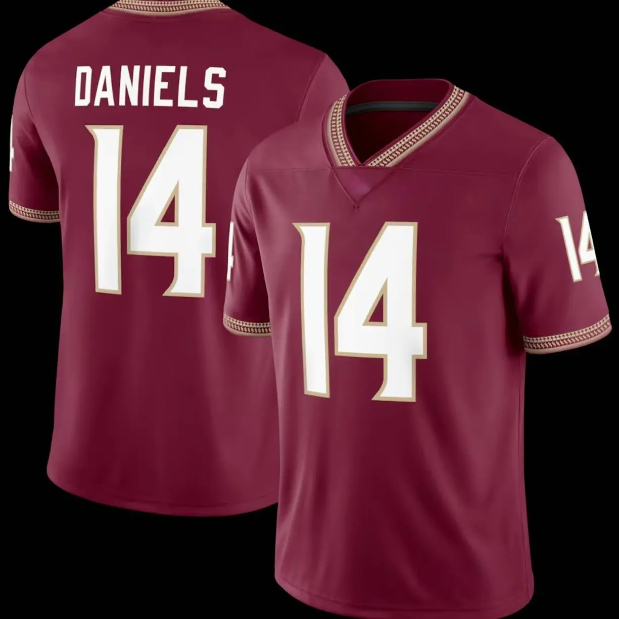 Unisex Football Daniels 14 Florida State Seminoles College Team Alumni Game Jersey - Garnet