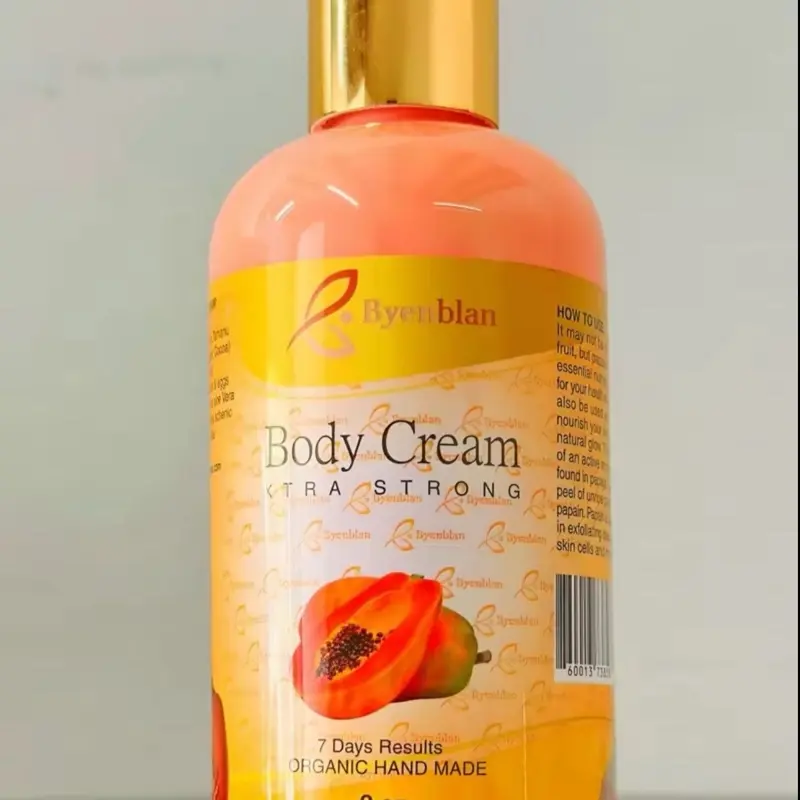 Byeublan Body Cream Extra Strong Papaya Extract 7 Days Results Organic Hand Made 8 oz