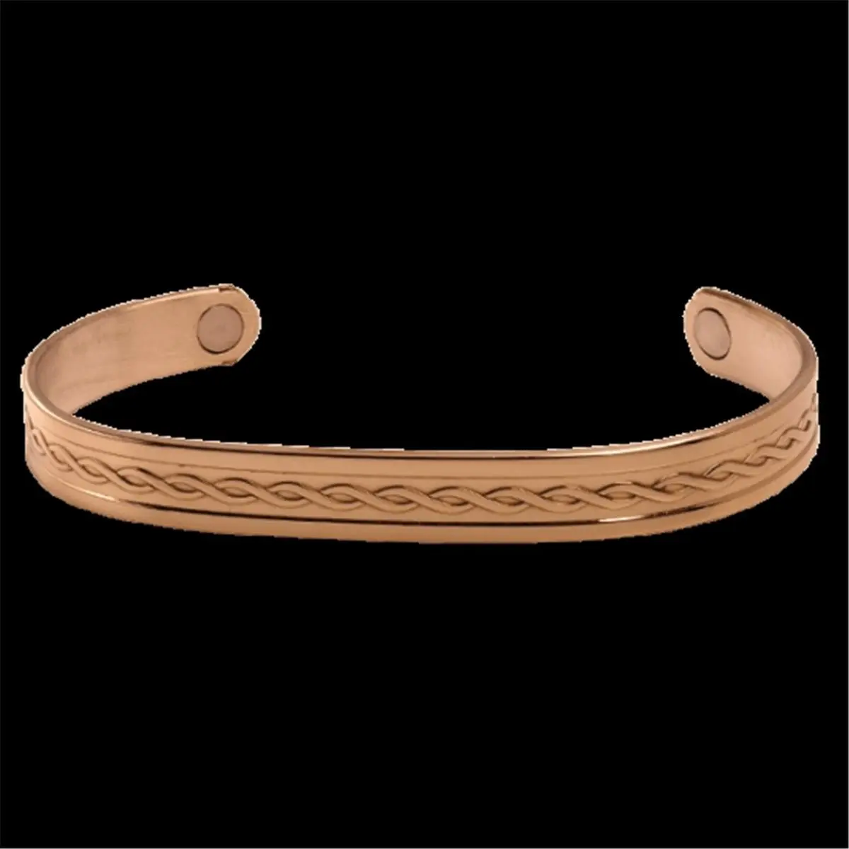 212 MAIN Sabona Classic 3-Ribbed .99% Copper Magnetic Wristband - Copper Bracelet, Extra Large Fit for Sports & Outdoor Use