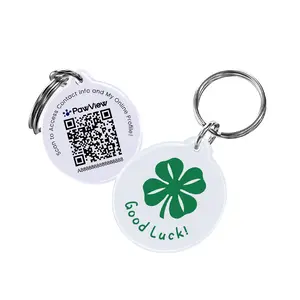 PawView Lucky Series QR Pet ID Tag for Dogs & Cats with Custom Profile