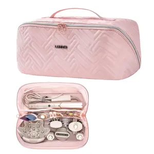 Hair Tools Travel Bag For Dy son Airwrap Hair Dryer Shark Flex Style Carrying Case Travel Makeup Bag Portable Pouch Open Flat Packing Organizers with Divider and Handle