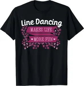100% Cotton Line Dancing Performer Choreographed Group Dance Teacher T-Shirt