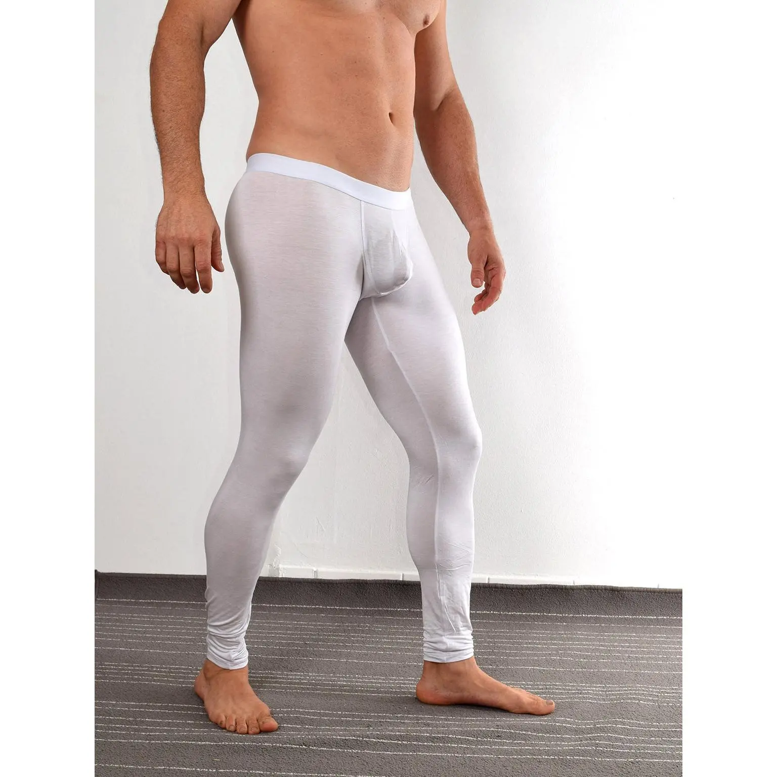 BfM Mens Modal Long John Pouch Underwear - Original Pouch