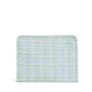 ROADIE MEDIUM Zip Pouch - CLASSIC PLAID GREEN