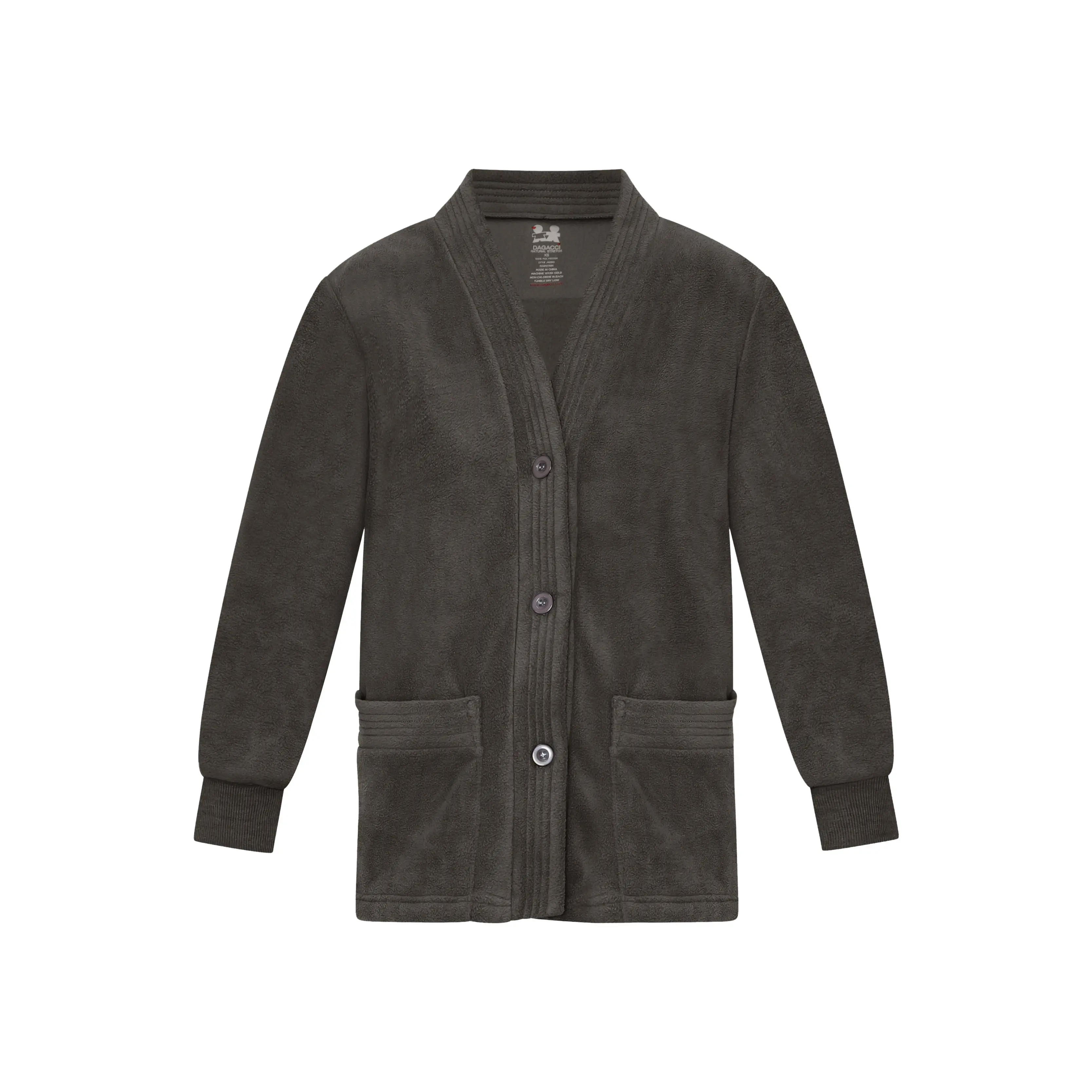 DAGACCI MEDICAL UNIFORM® Unisex Button Up Fleece Jacket