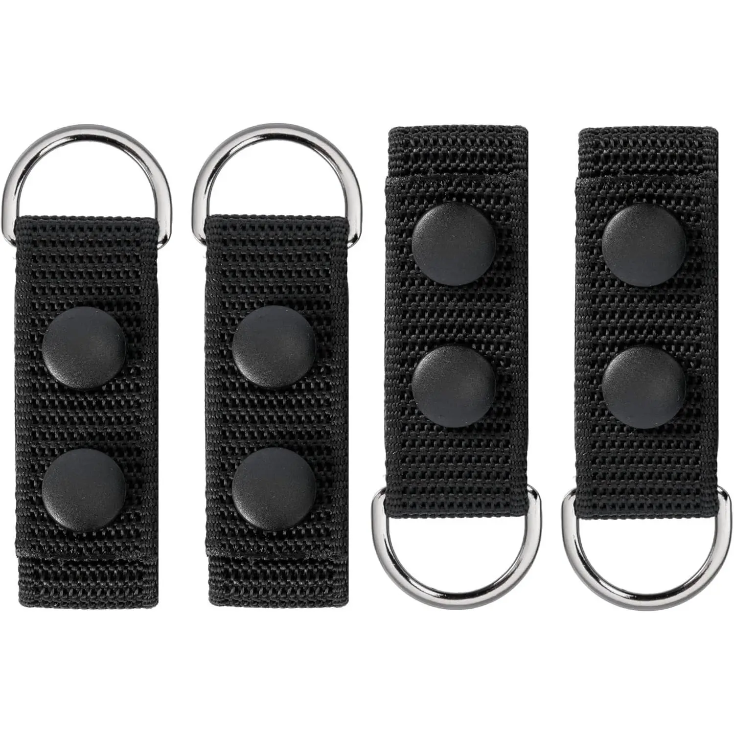Duty Belt Suspenders Loop Attachment Metal Ring Tool/Utility Belt Keepers Connectors Police Harness Extenders/Adapter