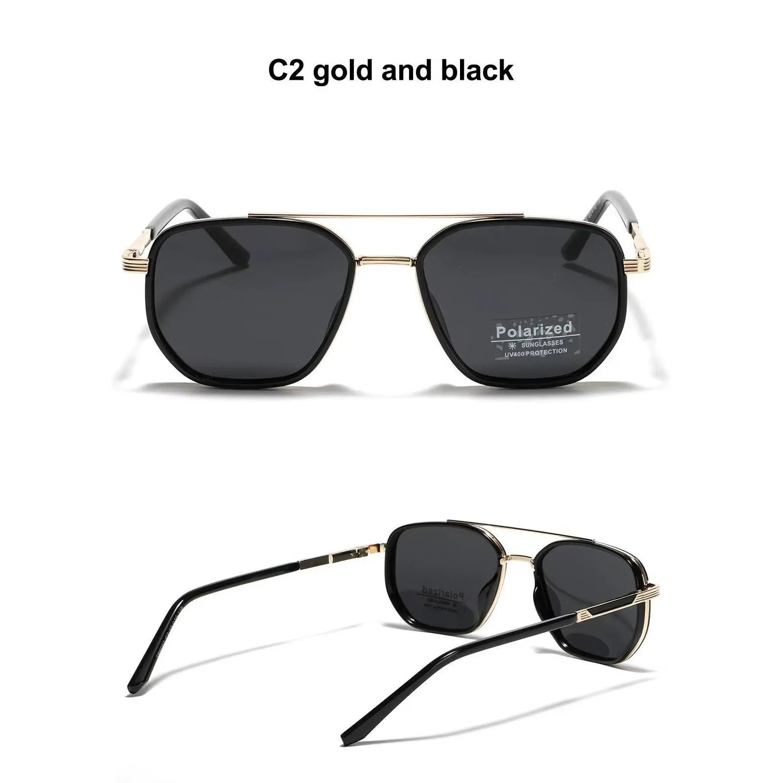 Vintage Ombre Tinted Lens Sunglasses, 2026 Summer Aviator  display picture 3
