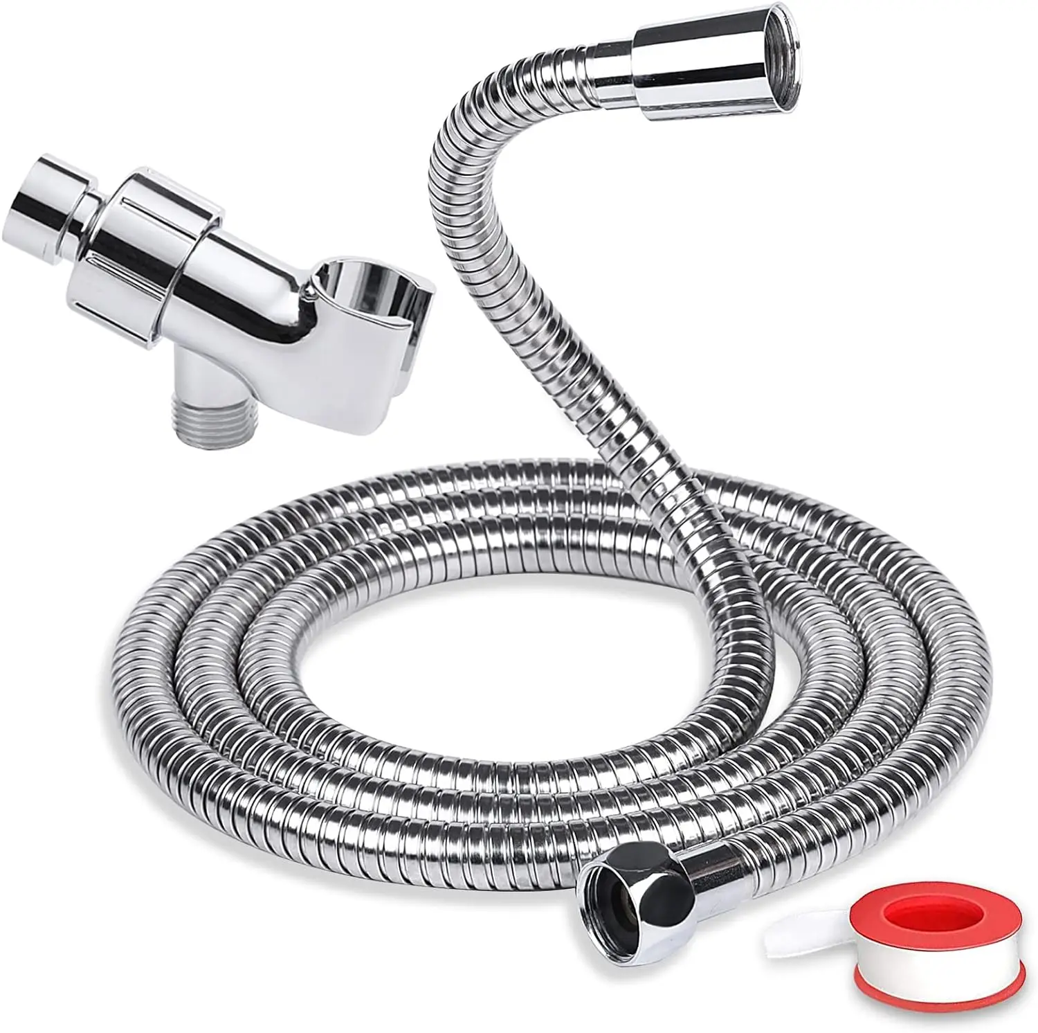 BESAQUO 6FT Shower Hose Extra Long for Bathing Toilet Cleaning | Chrome
