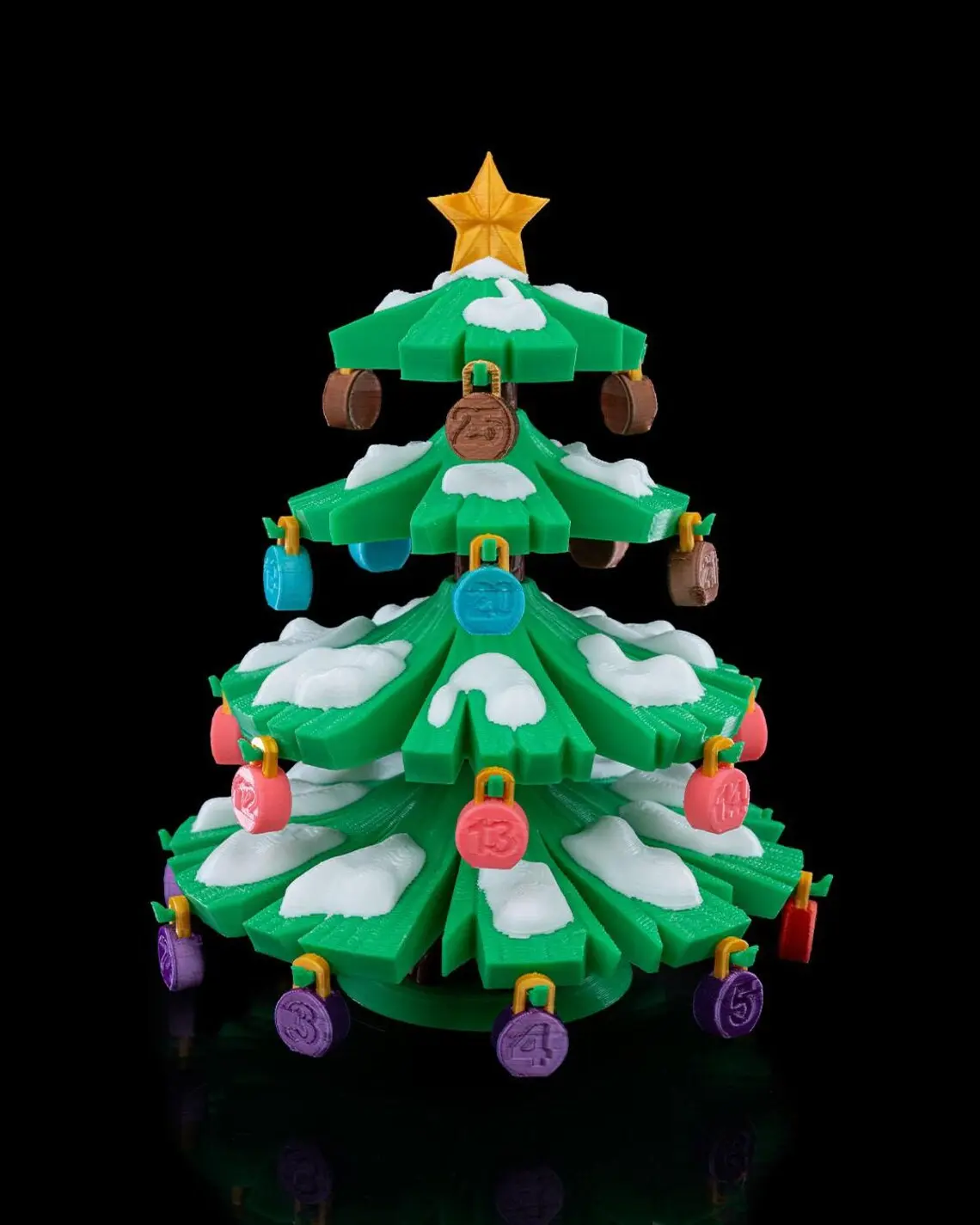 Countdown Christmas Calendar "Trim It Up!" - Festive Tree Decorating Advent Calendar - Holiday Home Decor Countdown Centerpiece christmas  tree christmas decorations