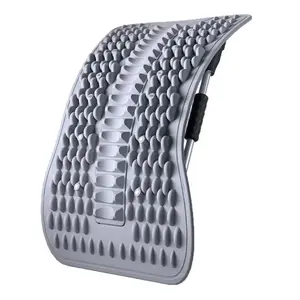 Adjustable Waist Support Board for Yoga & Back Stretching, Multi-Layer Lumbar Cushion, Upper & Lower Back Relaxation Device with Massager