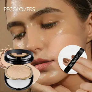 1pc Matte Face Setting Powder Compact with Puff | Long-Lasting, Oil-Control, Waterproof | Brightening & Sweat-Proof Finish