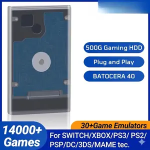 Batocera 500GB Game Hard Drive Preloaded With 14000 Games, Retro Game Console Supports 30 Emulators, Plug-And-Play For Windows PCs & Laptops, Perfect Gift For Husbands, Boyfriends & Kids