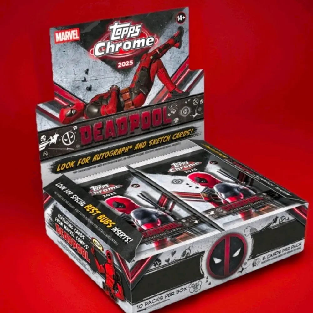 Deadpool Topps Chrome 2025 Hobby Box Pack (RIPPED LIVE) Deadpool Topps Chrome 2025 Hobby Box Pack (RIPPED LIVE)