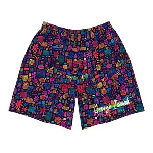 George Isaiah DarkMatter Athletic Shorts print