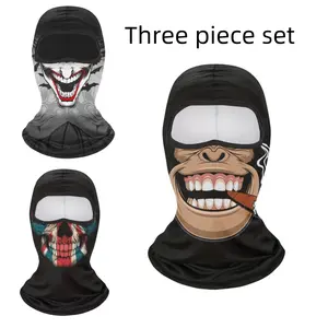 1 Pack Balaclava Face Mask, Fashion Clown Skull Ghost Face Mask for Outdoor Activities - Breathable and Windproof - UV and Dustproof - Perfect for Spring and Summer Cycling, Motorcycling and Hiking Masks