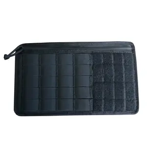 Visor Organizer Panel Universal w/ PALS MOLLE & zippered pocket for mid-size vehicle visors Bartact