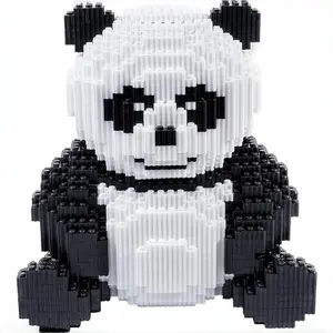 Ahzilel Panda Building Set, 7822 Pieces Cute 3D Puzzle Micro Particles, DIY Educational Assembly Toy, Birthday Gift