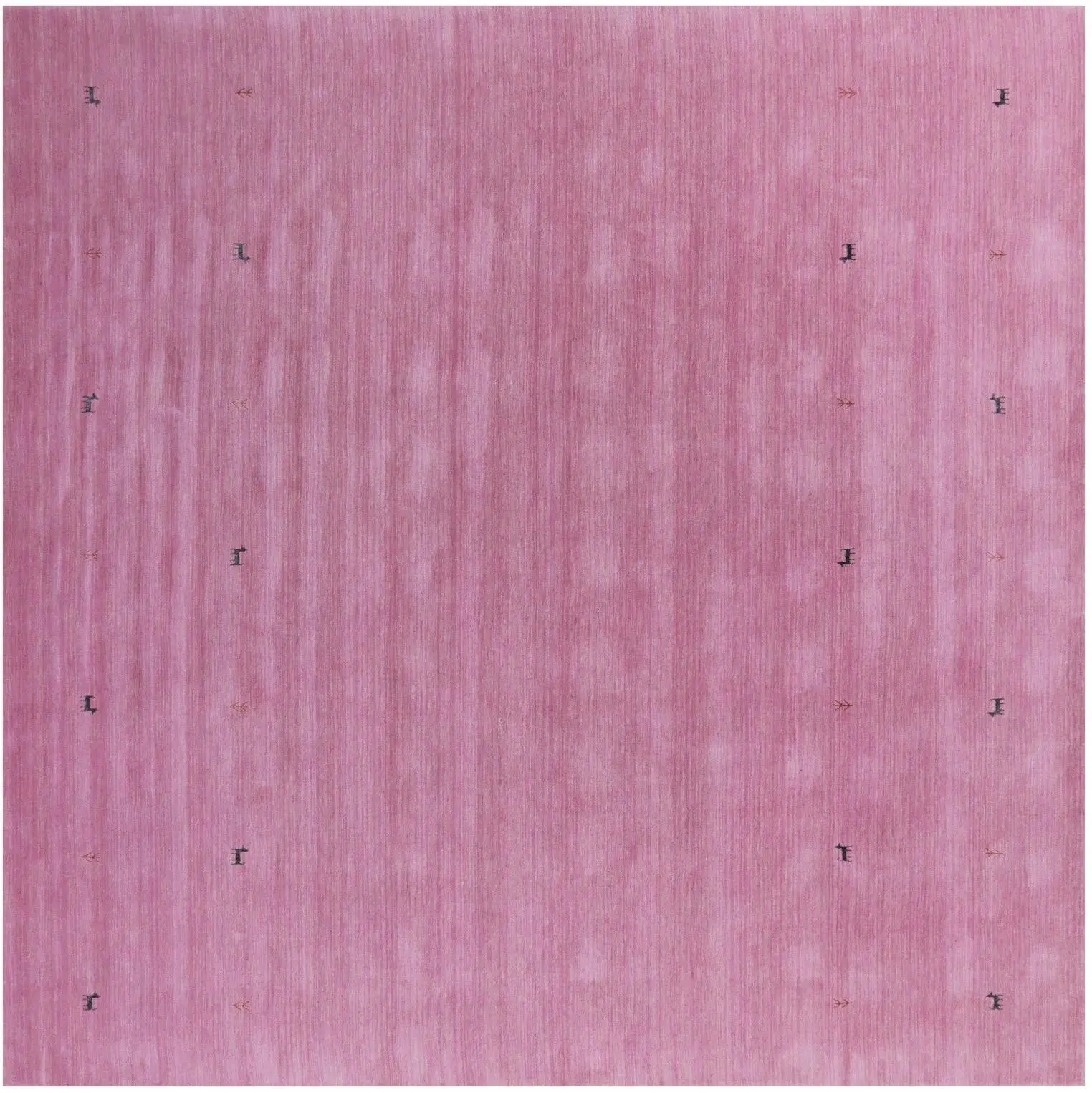 SUPER SALE Pink 10' Square Persian Gabbeh Handmade Wool Rug - Q15320