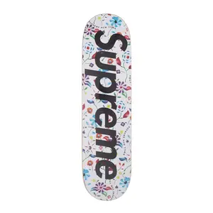 Supreme Airbrushed Floral Skateboard Deck White