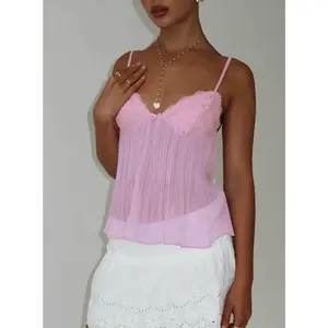Zami Pleat Top Pink