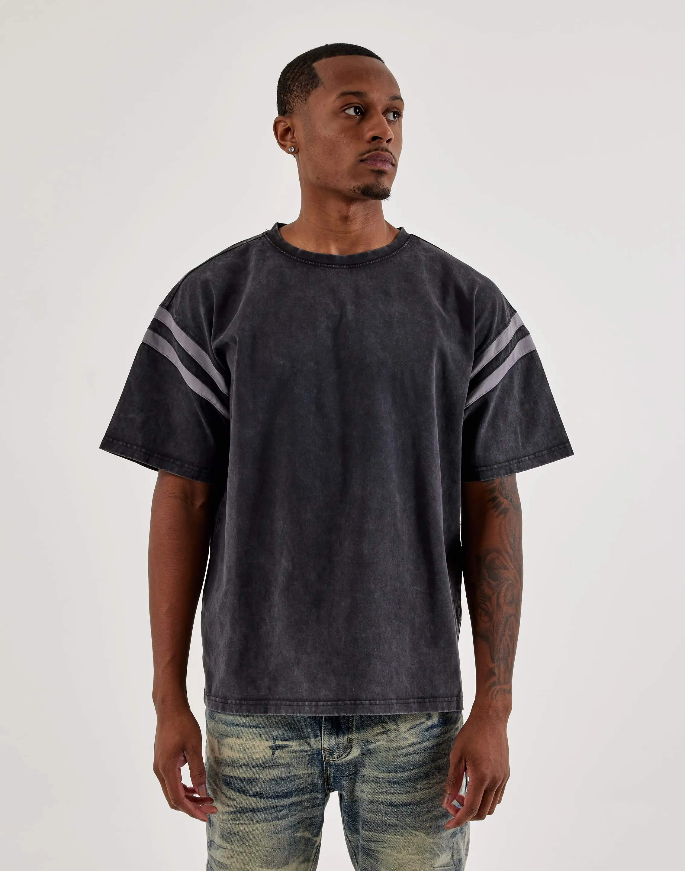 Mens Majestik Ringer Tee