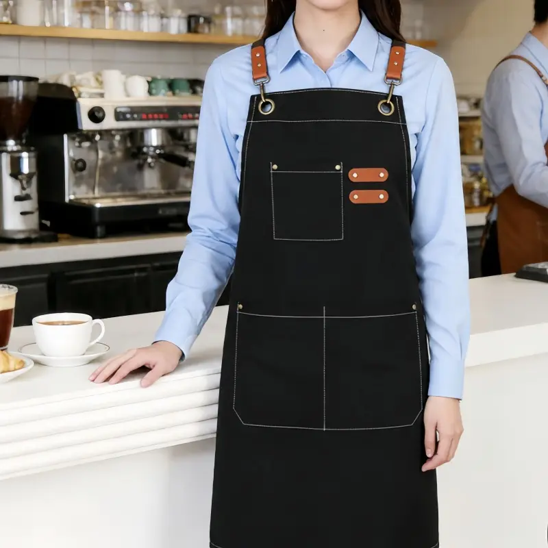 Aprons for Men Women with Large Pockets, 16-Ounce Cotton Canvas Cross Back Apron Aprons for Men Women with Large Pockets, 16-Ounce Cotton Canvas Cross Back Apron