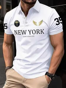 Men's Casual Polo Shirt in Standard Size, Comfortable Breathable Fit for All Occasions, Perfect Gift Choice for Style Lovers