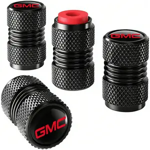 4 pieces for GMC car tire valve stems, tire valve caps, car wheel caps, suitable for medium-, small-sized tires, motorcycles