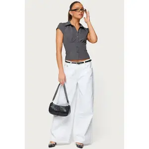 Skater Girl Washed Low Rise Baggy Jeans