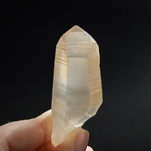 2.5in 44g Self Healed Pink Shadow Lemurian Seed Quartz Crystal Starbrary, Smoky Scarlet Temple Lemurian Crystals, Brazil b6