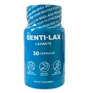 GENTI-LAX Capsules - 30 Capsules for Better Digestion, Reduce Bloatting and Give Energy - Healthcare Vitamin Natural Dietary