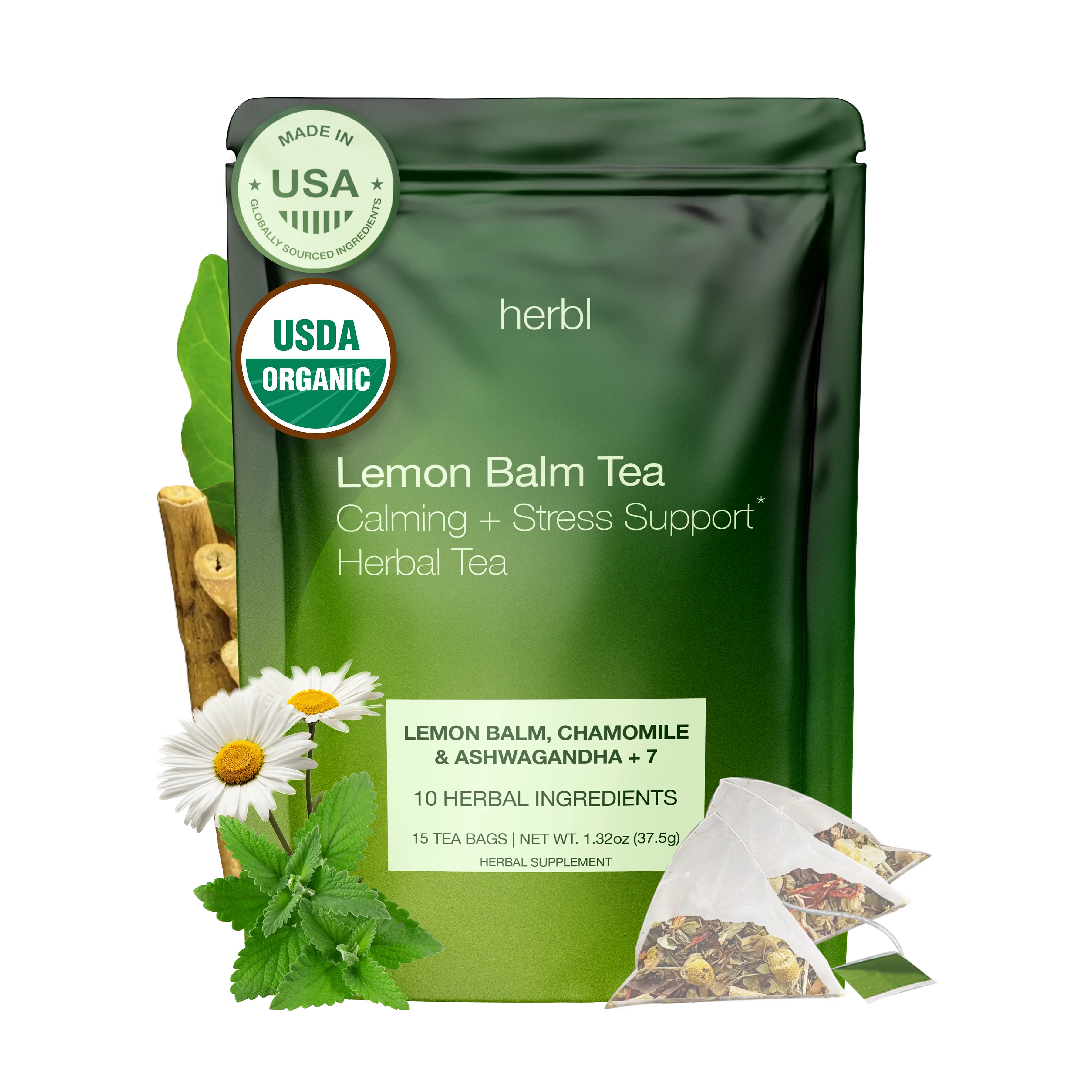 Lemon Balm Calming Herbal Tea