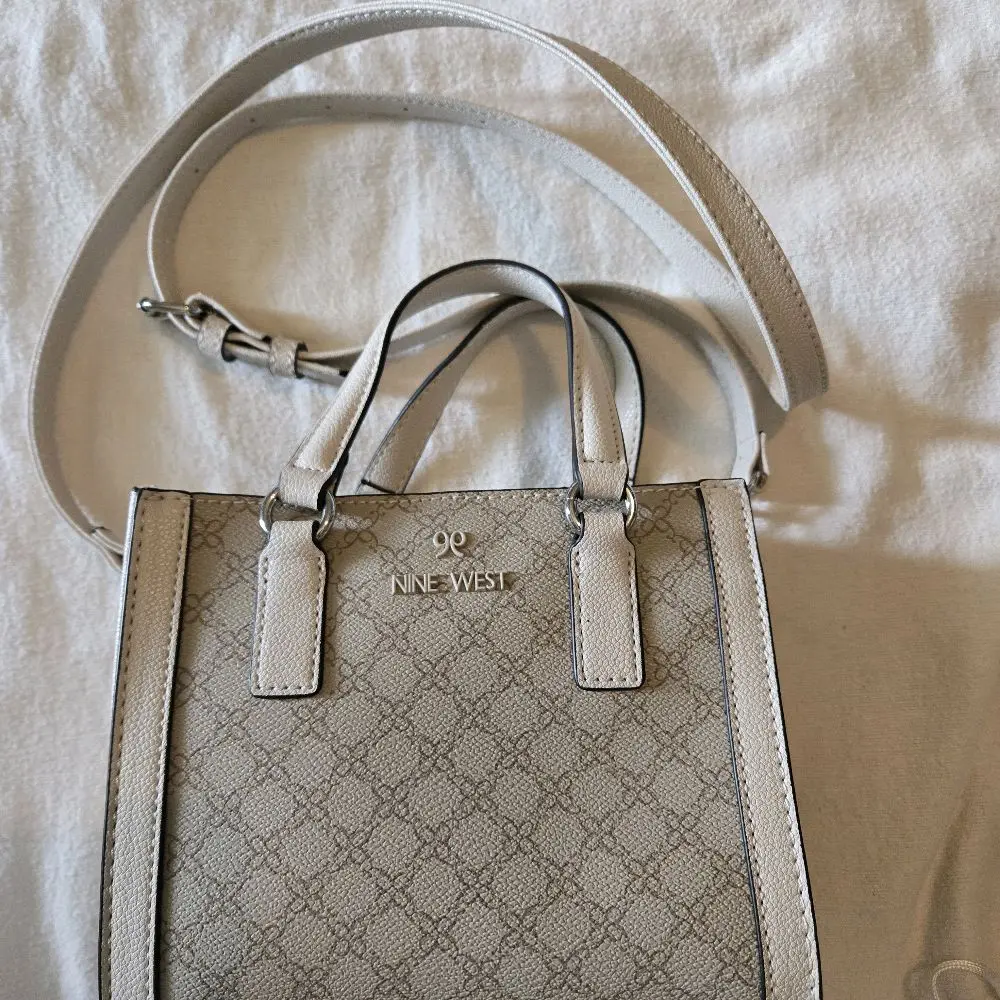 NWOT Nine West Mini Satchel – Pristine Condition Mushroom Monogram