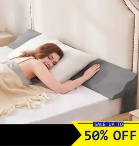 Bed Wedge Pillow for Headboard Gap,Gap filler, High-Density Foam with Breathable Cover, Enhanced Width 0-8", Side Storage Pockets. elegant bedding