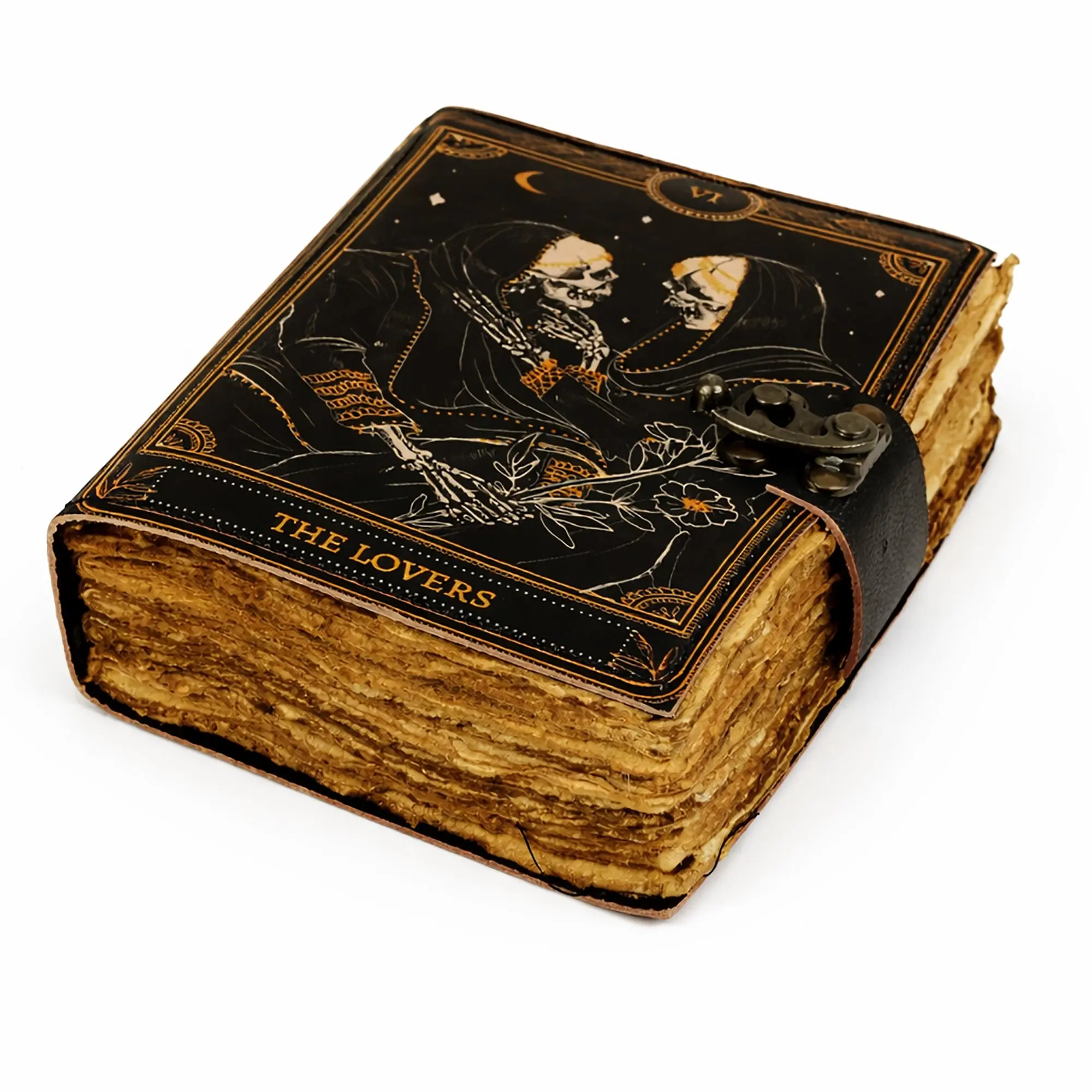 The Lovers Blank Genuine Leather Journal - 5" x 7"