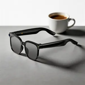 Anti-Blue Light Smart Glasses with Bluetooth Speakers | Open-Ear Audio & Mic | TR90 Lightweight Office Essential