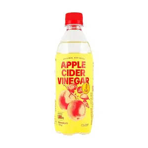 CLOOP Korean Zero Calorie Apple Cider Vinegar Sparkling Drink Original Flavor 500ml - Natural Fermented, 0 Sugar 0 Calorie, Refreshing & Digestive Aid, Jang Wonyoung's Favorite