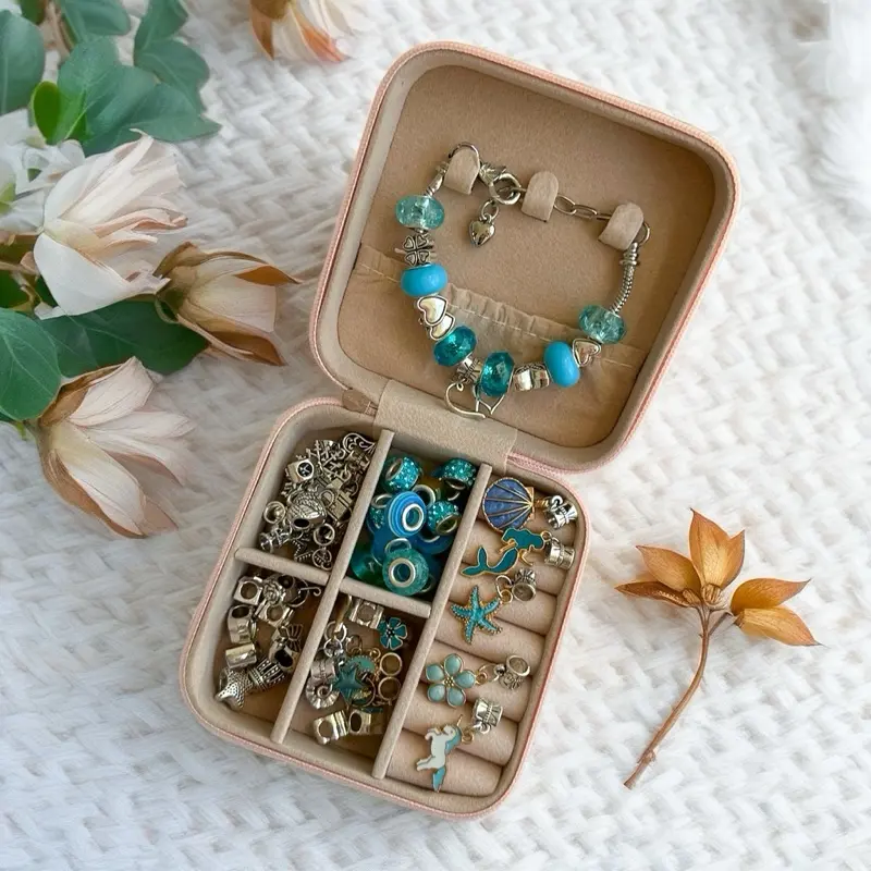 Magic Charm Bracelet Kit – Create Your Own Jewelry (68 PCS) Blue