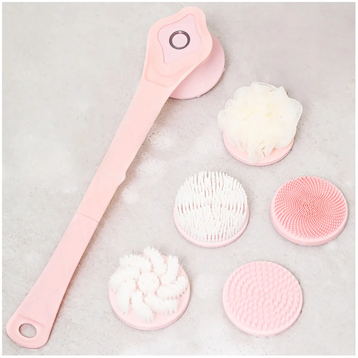 Electric Body Brush for Shower, Rotating Back Scrubber, Waterproof Rechargeable, Deep Cleansing