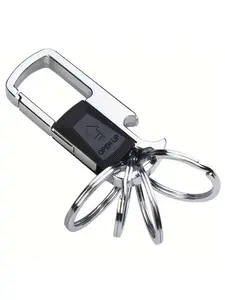 Durable Keychain with Detachable Key Rings & Bottle Opener, Versatile Car Key Clip Keychain Accessories for Men, Ideal for Everyday Carry, Valentine's Day Gift, Portable Tool Accessories