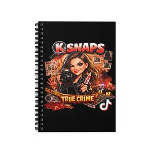 Ruled Line Spiral Notebook Snaps true crime