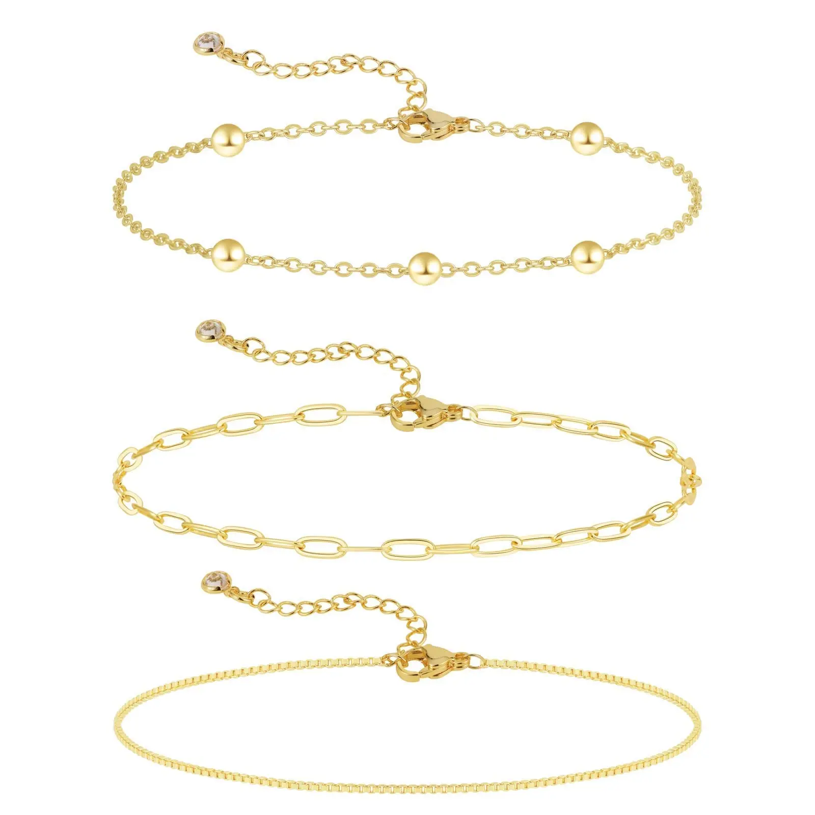 Paperclip BeadBox Bracelet-GD