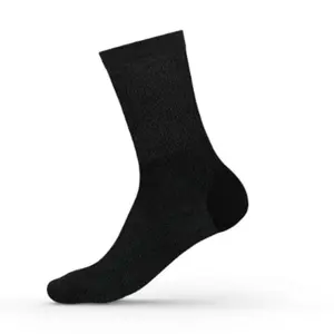 3/6/12 Pairs Crew Diabetic Socks Black for Mens & Womens – Doctor Approved Non-Binding Seamless Socks, Circulatory Health Cotton Blend – Breathable Medical Socks, Comfortable Soft Elastic Loose Fit