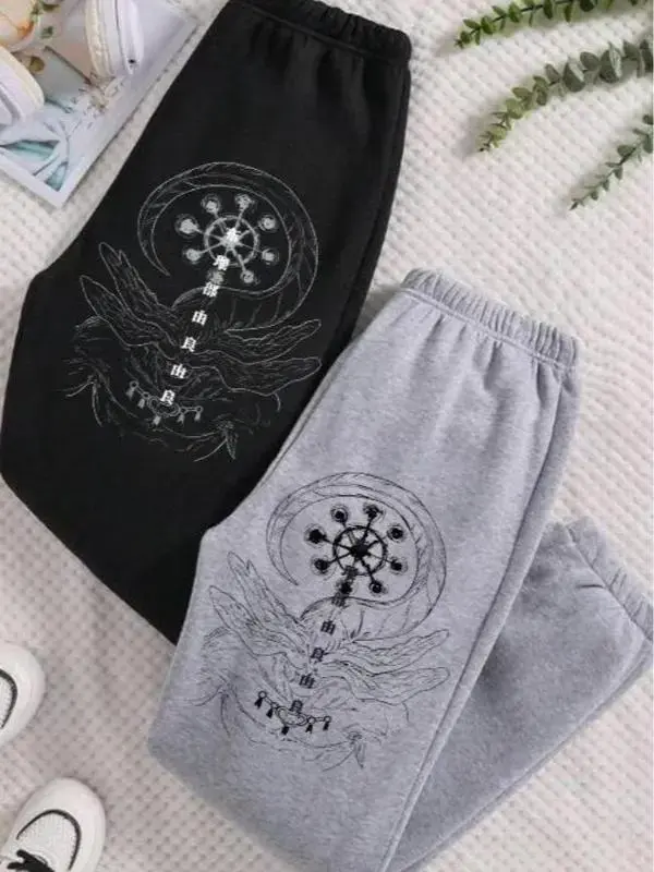 Vintage Ryomen Sukuna x Mahoraga Jujutsukaisen Cotton Unisex Sweatpants, Casual Trending Anime Men's Underwear, Best Gift For Anime Lovers, Manga Fans, Fit for Men and Women All Seasons Basics