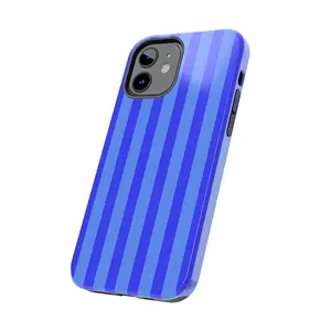 Blue striped iPhone case, compatible with iPhone17 ProMax, Air, 16 Pro, 15, 14, 13, 12. Premium phone case |  Shockproof protective phone case | Smart phone case, a gift for girls