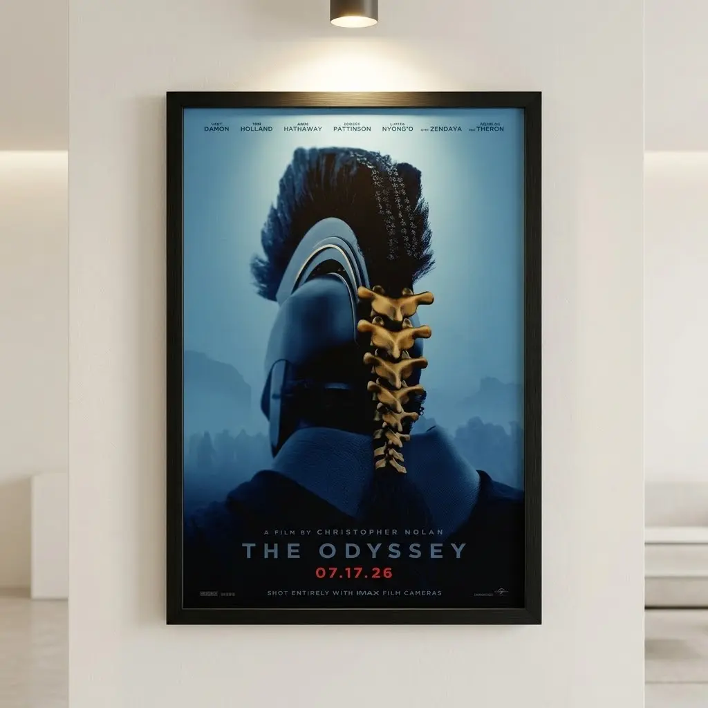 The Odyssey Movie Poster, Epic Fantasy Film Wall Art Print, Cinematic Home Decor, Collector Gift, No Frame