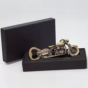 Intricate Metal Vintage Motorcycle Bottle Opener, No Power Needed, Ideal for Beer & Wine, Perfect Gift for Motorcycle Enthusiasts