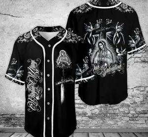 Guadalupe Baseball Jersey, Gift Guadalupe Mexcico Jersey for Men and Women, Baseball Jersey Style